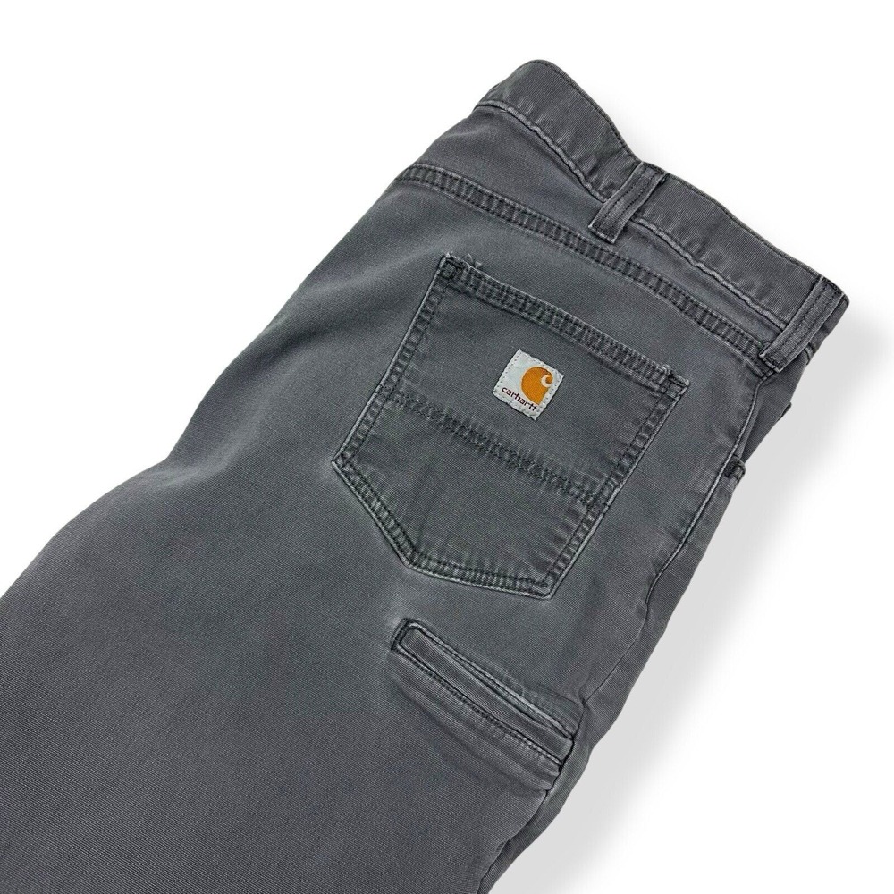 Carhartt Men's Rugged Relaxed Fit Canvas Work Pants 40x32 Gray Outdoors‎ - Picture 2 of 15